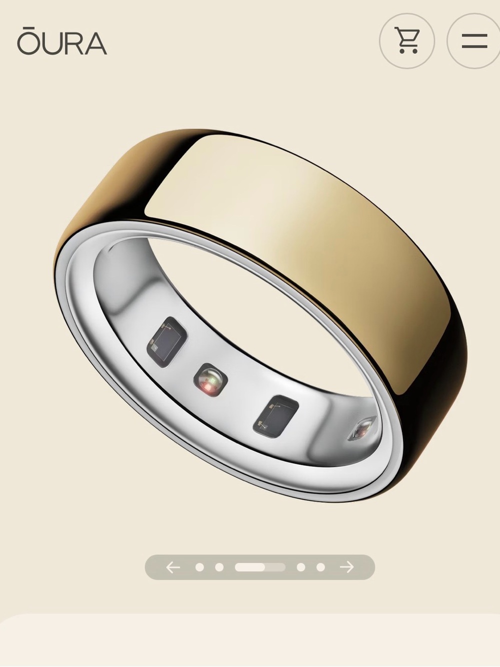 Oura Smart Ring - Gold